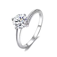 Ringe Gaurosa Dame Fantasy in Silber Moissanite MSR-040 - MSR-040